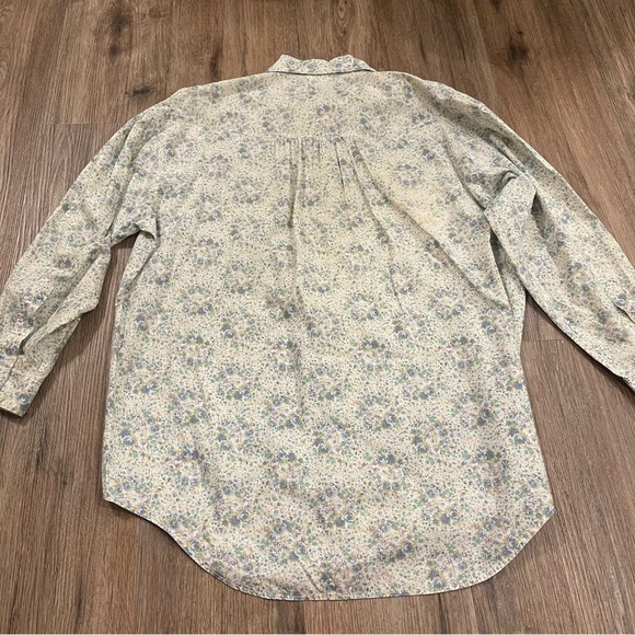 Vintage Laura Ashley Button Up Blouse Women’s Sz 10 Floral Cottagecore Cotton - Picture 3 of 9